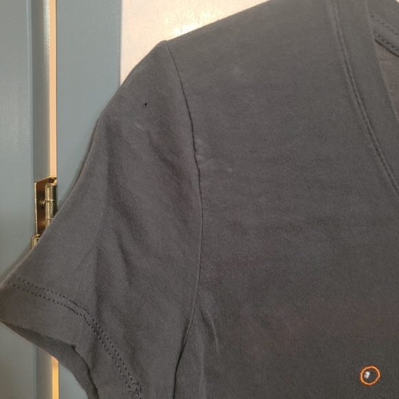 Discontinued Lady's V-neck Graphic Tee "Fish" by rk3handcrafted, as-is - Picture 4 of 4